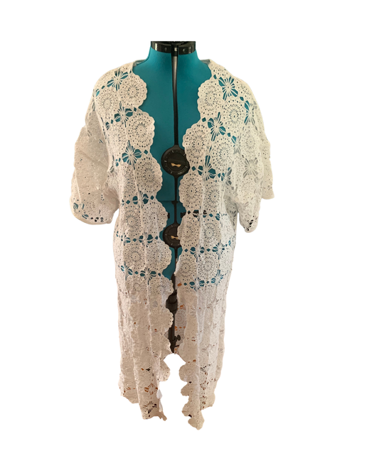 Square Crochet Bolero long
