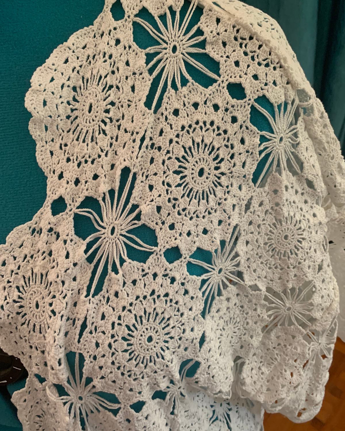 Square Crochet Bolero long