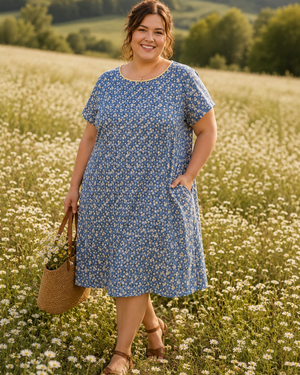 Cornflour Blue Dress